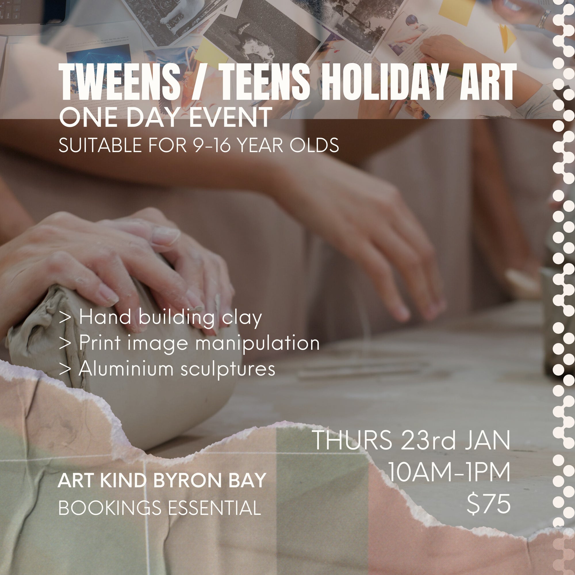 TWEENS/TEENS HOLIDAY ART - ONE DAY ONLY